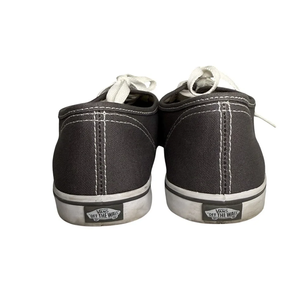 Vans Gray‎ and White Classic Lace Up Women's Sneakers size 6.5